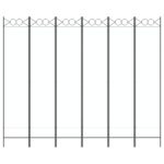 vidaXL 6-panelový paraván biely 240x200 cm látkový – Obrázok 3