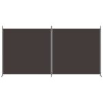 vidaXL 2-panelový paraván hnedý 348x180 cm látkový – Obrázok 3