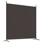 vidaXL 2-panelový paraván hnedý 348x180 cm látkový – Obrázok 6