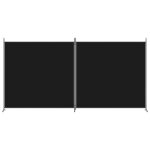 vidaXL 2-panelový paraván čierny 348x180 cm látkový – Obrázok 3