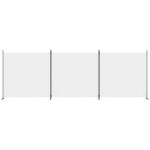 vidaXL 3-panelový paraván biely 525x180 cm látkový – Obrázok 3