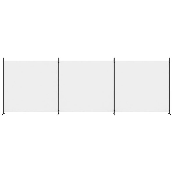 vidaXL 3-panelový paraván biely 525x180 cm látkový – Obrázok 3