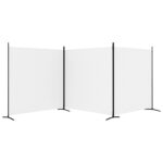 vidaXL 3-panelový paraván biely 525x180 cm látkový – Obrázok 4
