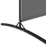 vidaXL 3-panelový paraván antracitový 525x180 cm látkový – Obrázok 7