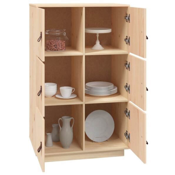 vidaXL Vysoká skrinka 67x40x108,5 cm masívna borovica – Obrázok 4