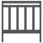 vidaXL Čelo postele sivé 95x4x100 cm masívna borovica – Obrázok 4