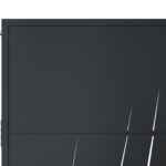 vidaXL Záhradná brána antracitová 105x155 cm oceľ dizajn trávy – Obrázok 6