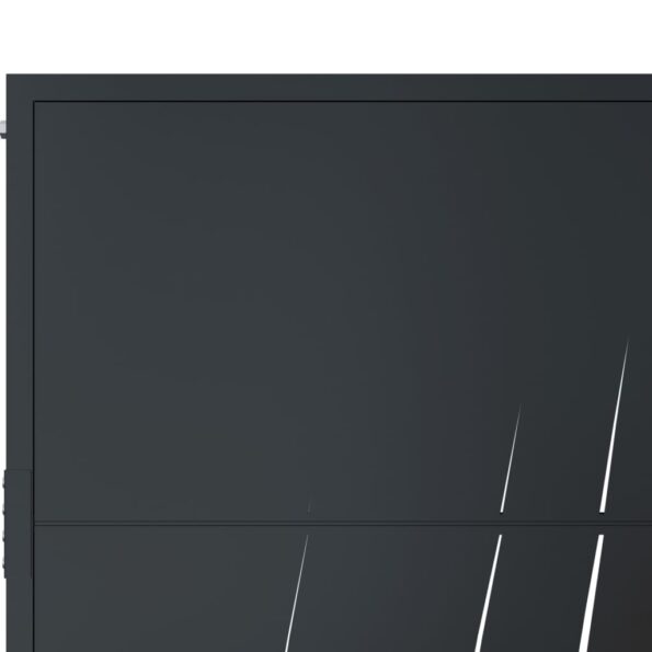 vidaXL Záhradná brána antracitová 105x155 cm oceľ dizajn trávy – Obrázok 6