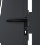 vidaXL Záhradná brána antracitová 105x155 cm oceľ dizajn trávy – Obrázok 7