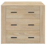 vidaXL Komoda dub sonoma 80x33x70 cm spracované drevo – Obrázok 3