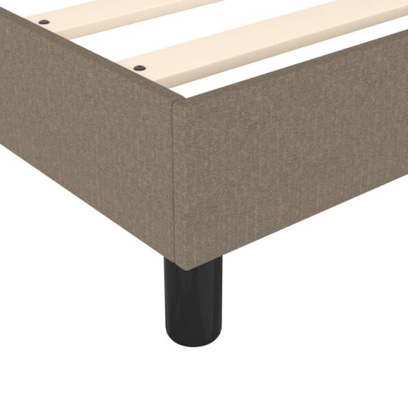 vidaXL Rám na boxspring posteľ sivohnedý 90x190 cm látka – Obrázok 7
