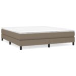 vidaXL Rám na boxspring posteľ sivohnedý 180x200 cm látka – Obrázok 2