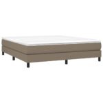vidaXL Rám na boxspring posteľ sivohnedý 180x200 cm látka – Obrázok 3