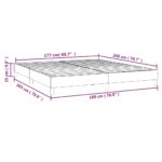 vidaXL Rám na boxspring posteľ sivohnedý 180x200 cm látka – Obrázok 9