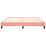 vidaXL Posteľný rám s boxspringom ružový 160x200 cm zamat – Obrázok 5
