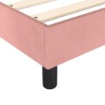 vidaXL Posteľný rám s boxspringom ružový 160x200 cm zamat – Obrázok 7