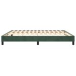 vidaXL Posteľný rám na boxspring tmavozelený 180x200 cm zamat – Obrázok 6