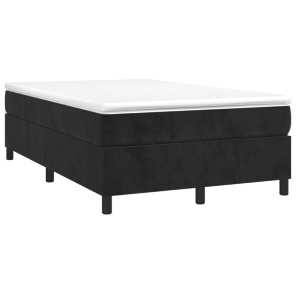 vidaXL Posteľný rám na boxspring čierny 120x200 cm zamat – Obrázok 3