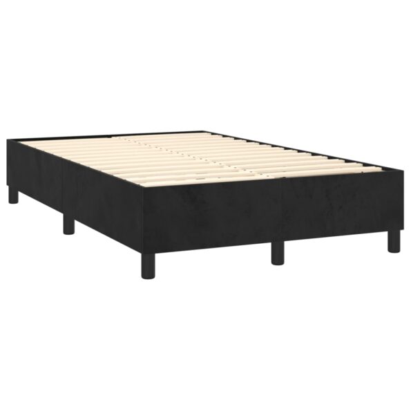vidaXL Posteľný rám na boxspring čierny 120x200 cm zamat – Obrázok 4