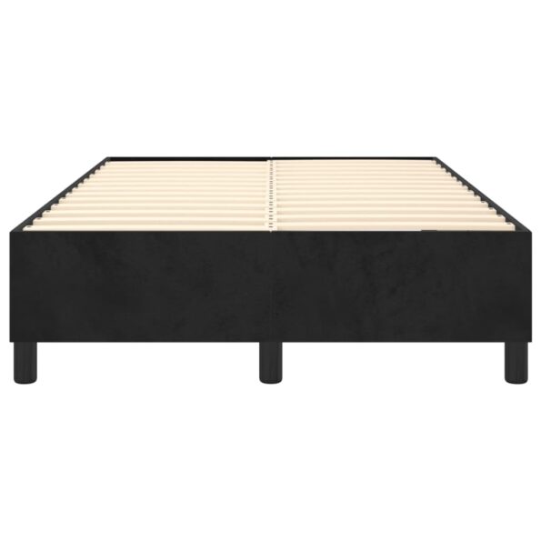 vidaXL Posteľný rám na boxspring čierny 120x200 cm zamat – Obrázok 5