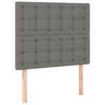 vidaXL Čelo postele tmavosivé 90x5x118/128 cm látkové – Obrázok 2