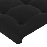 vidaXL Čelo postele čierne 100x5x118/128 cm zamatové – Obrázok 4