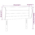 vidaXL Čelo postele so záhybmi bledosivé 93x23x78/88 cm zamat – Obrázok 9