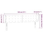 vidaXL Čelo postele so záhybmi tmavosivé 183x23x78/88 cm látka – Obrázok 9