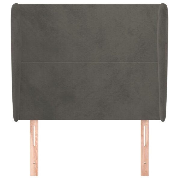 VXL8720287255772_g_en_hd_1.jpg vidaXL Čelo postele so záhybmi tmavosivé 93 x 23 x 118/128 cm zamat – Obrázok 3