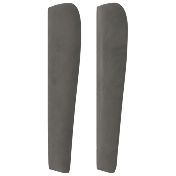 VXL8720287255772_g_en_hd_2.jpg vidaXL Čelo postele so záhybmi tmavosivé 93 x 23 x 118/128 cm zamat – Obrázok 4