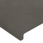 vidaXL Čelo postele so záhybmi tmavosivé 93 x 23 x 118/128 cm zamat – Obrázok 5
