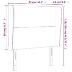 vidaXL Čelo postele so záhybmi tmavosivé 93 x 23 x 118/128 cm zamat – Obrázok 9