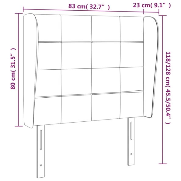 VXL8720287257950_g_en_hd_7.jpg vidaXL Čelo postele so záhybmi tmavosivé 83x23x118/128 cm látka – Obrázok 9