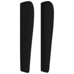 vidaXL Čelo postele so záhybmi čierne 103x23x118/128 cm látka – Obrázok 4