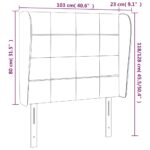 vidaXL Čelo postele so záhybmi čierne 103x23x118/128 cm látka – Obrázok 9