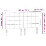 vidaXL Čelo postele so záhybmi bledosivé 183x23x118/128 cm látka – Obrázok 9