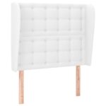 vidaXL Čelo postele so záhybmi modré 83x23x118/128 cm umelá koža – Obrázok 2
