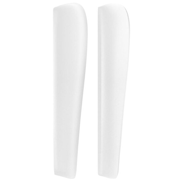 vidaXL Čelo postele so záhybmi biely 93x23x118/128 cm umelá koža – Obrázok 4