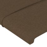 vidaXL Čelo postele so záhybmi tmavohendé 93x16x78/88 cm látka – Obrázok 5