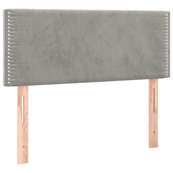 VXL8720287281580_g_en_hd_2.jpg vidaXL Čelo postele s LED bledosivé 100x5x78/88 cm zamat – Obrázok 4