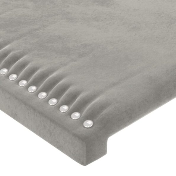VXL8720287281580_g_en_hd_3.jpg vidaXL Čelo postele s LED bledosivé 100x5x78/88 cm zamat – Obrázok 5