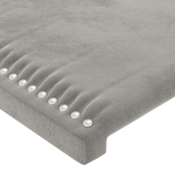 VXL8720287289708_g_en_hd_3.jpg vidaXL Čelo postele s LED bledosivé 100x5x118/128 cm zamat – Obrázok 5