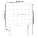 VidaXL Čelo postele biele 80x5x118/128 cm umelá koža – Obrázok 6