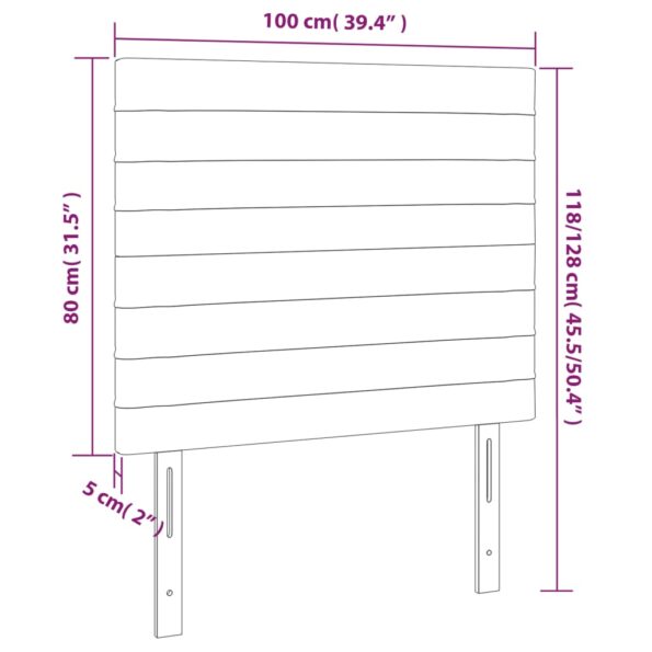 VXL8720287292531_g_en_hd_4.jpg vidaXL Čelo postele s LED tmavozelené 100x5x118/128 cm zamat – Obrázok 6