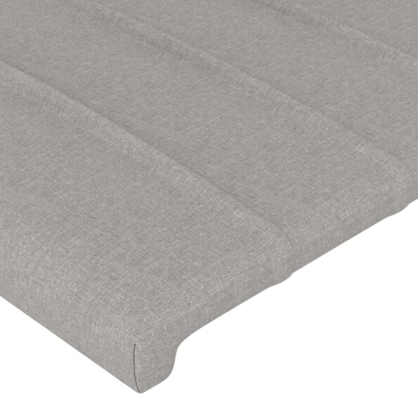 VXL8720287293125_g_en_hd_3.jpg vidaXL Čelo postele s LED bledosivé 160x5x118/128 cm látka – Obrázok 5