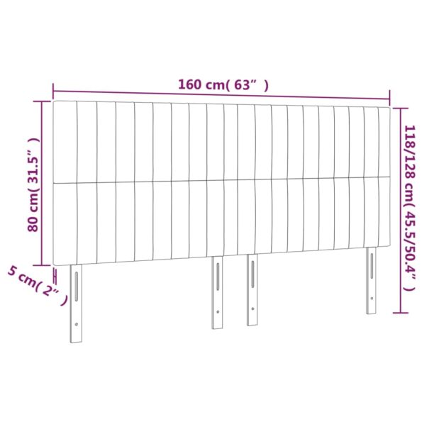 VXL8720287293125_g_en_hd_4.jpg vidaXL Čelo postele s LED bledosivé 160x5x118/128 cm látka – Obrázok 6