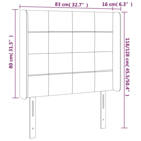 VXL8720287306672_g_en_hd_4.jpg vidaXL Čelo postele s LED tmavosivé 83x16x118/128 cm látka – Obrázok 6