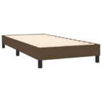 vidaXL Boxspring posteľ s matracom tmavohnedá 100x200 cm látka – Obrázok 4