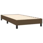 vidaXL Posteľný rám boxsping s matracom hnedý 90x200 cm látka – Obrázok 4