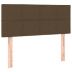 vidaXL Posteľný rám boxsping s matracom hnedý 90x200 cm látka – Obrázok 6